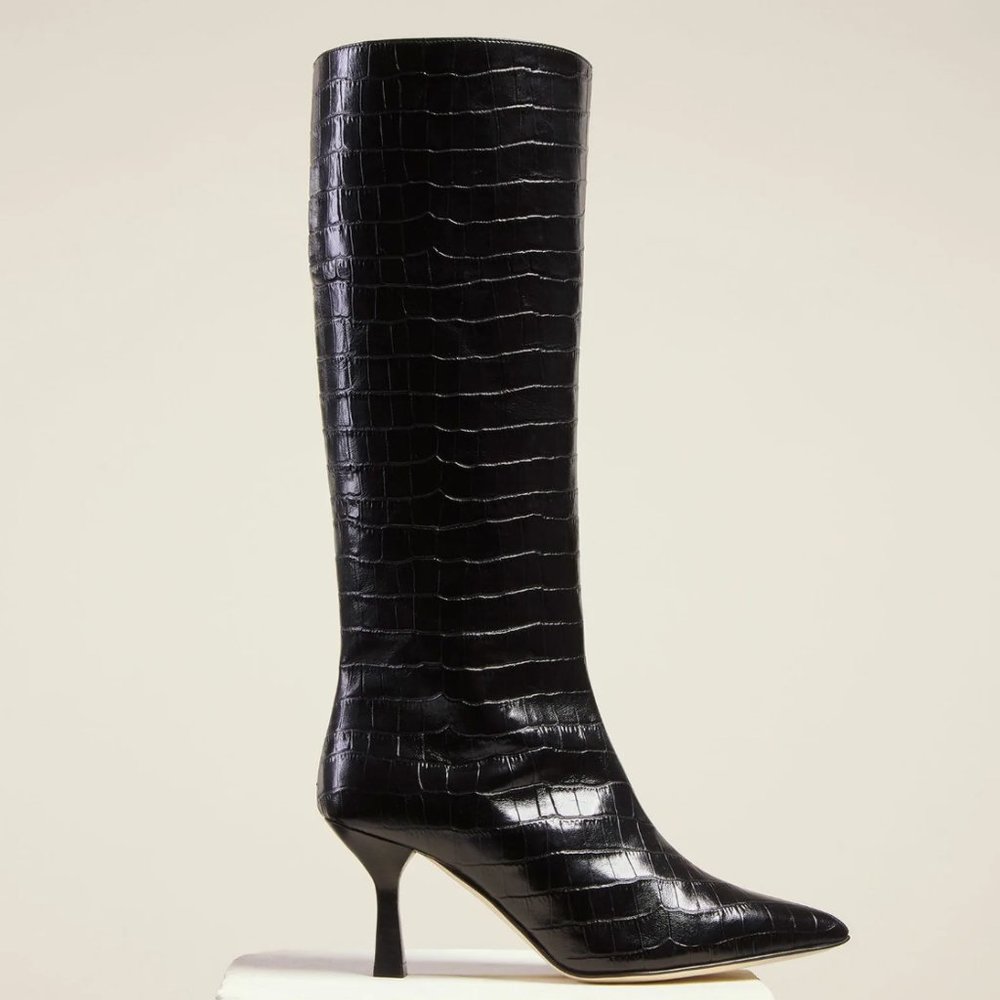 DEAR FRANCES ANA BOOT, BLACK CROC - ANA BOOT, BLACK CROC